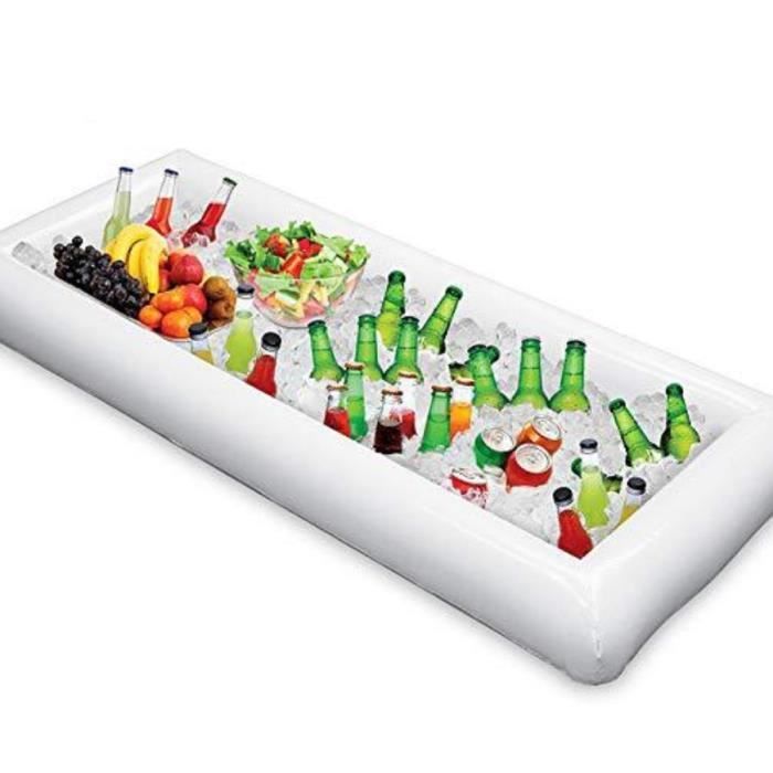 Barre De Service Gonflable AITUOSI Avec Bouchon De Vidange - Glacière Buffet Glace Pour Intérieur Et Extérieur