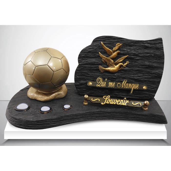 Plaque FUNERAIRE Football