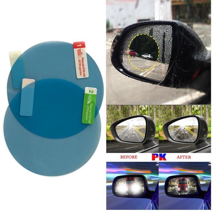 Transparent JJYHEHOT Film de r/étroviseur de Voiture Film Anti-Eau Anti-bu/ée Anti-Pluie pour Voiture Fen/être de r/étroviseur /étanche /à la Pluie /étanche Clear Film