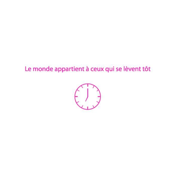 Stickers Citation Proverbe Monderose Fushia 39 X 1 Cm Cdiscount Maison