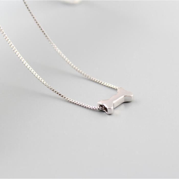 925 Sterling Argent Os De Chien Charme Collier Pour Bebe Fille Bijoux Pendentifs Declaration Collier Femmes Filles Cadeau De Noel Achat Vente Sautoir Et Collier 925 Sterling Argent Os De