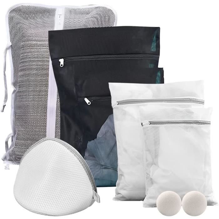 Lot De 2 Filets à Linge Pour Machine à Laver - Sacs De Protection Avec Fermeture Éclair 30x40cm