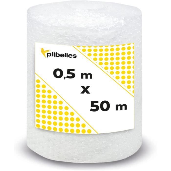 Protection Colis Transport 980000 Bulles Rouleau Papier Bulle 50x100m Ruban Emballage - Protection Déménagement Rouleau Bulles Emballage