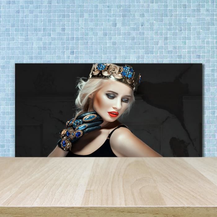 Crédence De Cuisine En Verre Rose Floral Rouge Vert