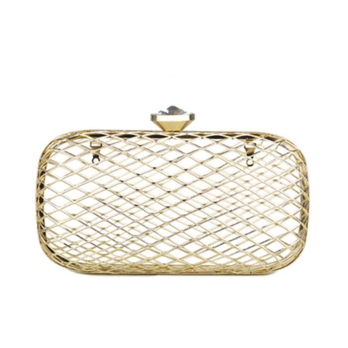 1pc Petit Sac Ovale A Main De Soiree De Mode Dore A Bandouliere Pour La Fete De Rencontre Handbag Achat Vente Pochette 4351394837502 Cdiscount