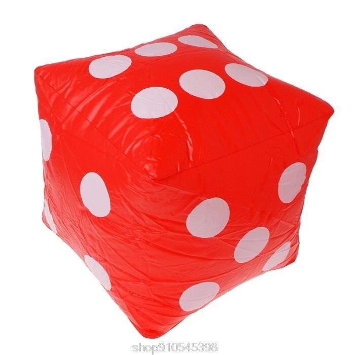 Lot De 2 Dés Gonflables Géants 30cm - Jeux Plage Jardin Fête Piscine École Activités Groupe
