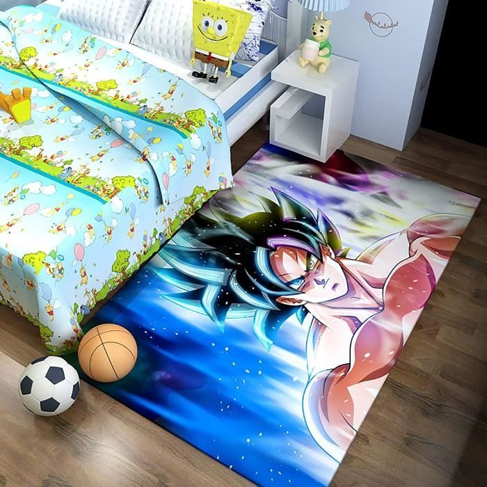 Tapis 3D Motif Roses - Dimensions 90x90 Cm - Couleur Jaune Moutarde - Antidérapant - Pour Chambre Ou Salon