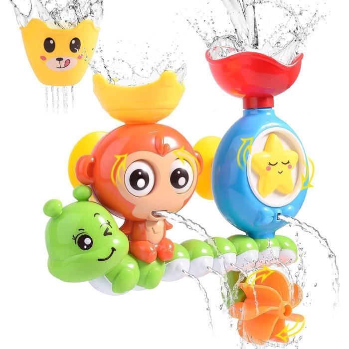 Jouets de bain pour garçons de 1 à 5 ans, jouets de bain pour bébés de 3 à  6 tout-petits, jouets d'eau de piscine pour enfants de 2 à 7 ans, cadeaux