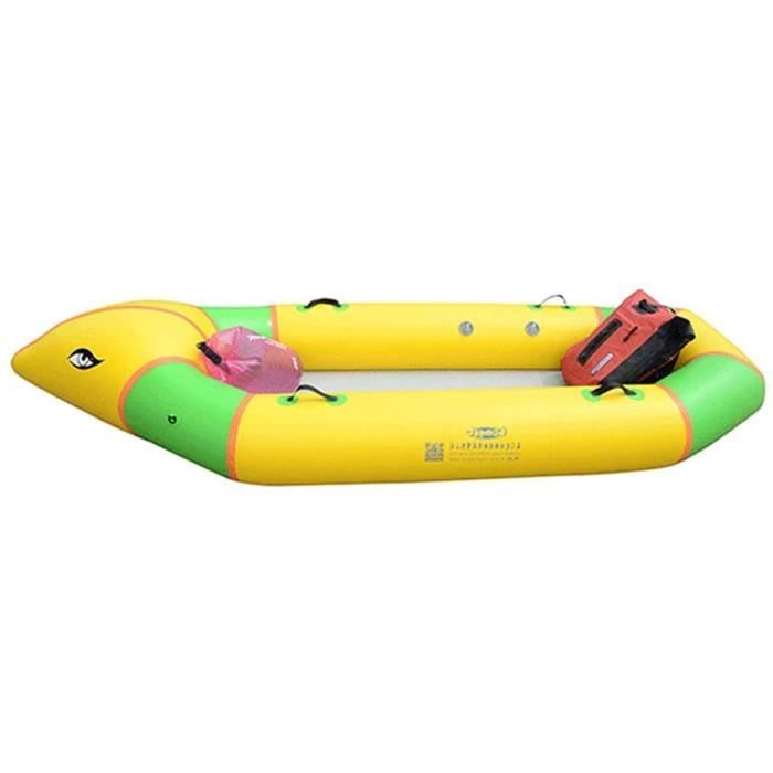 Kayak Gonflable, Bateaux Gonflables pour Adultes, Canoë Gonflable Robuste en PVC Pliant de