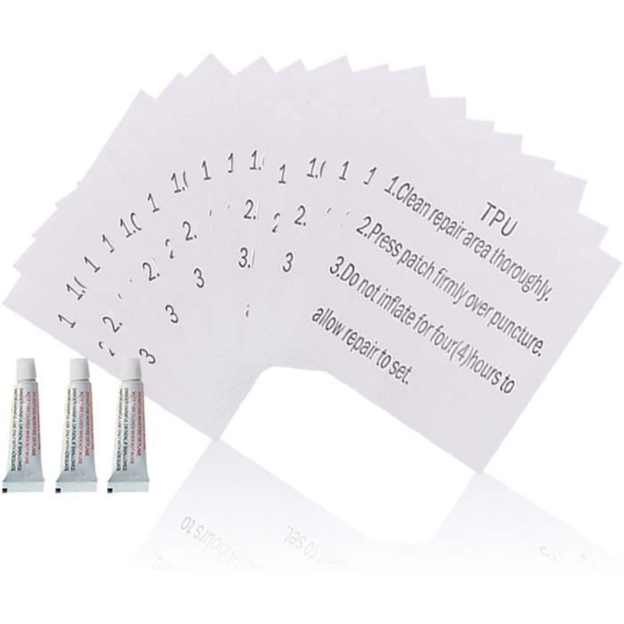 Kit De 30 Rustines Autocollantes Pour Piscine - Patchs De Réparation Ronds En PVC étanche - Pour Matelas, Bateaux, Jouets Gonflables - 8