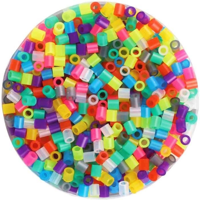 Zeawavsl Kit Perles à Repasser 1000 Pcs – Dinosaures 10 Mm + 10 Modèles & 3 Papiers (Dès 3 Ans)