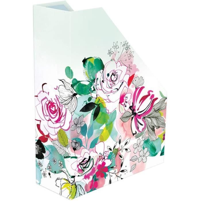 Porte-Revues Frida Kahlo Clairefontaine | Carton 25x32cm - Décor Floral Home Office