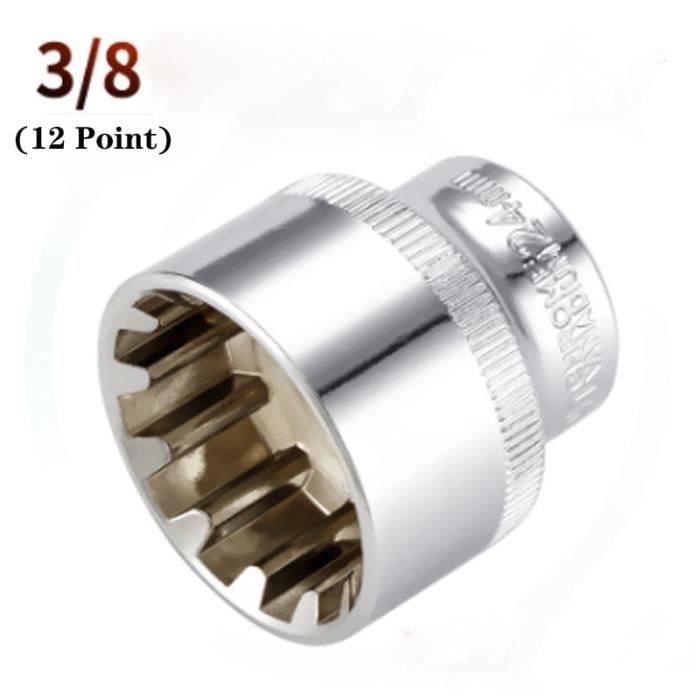 Douille à Chocs 12 Points 55mm - Entraînement 3/4 Pouce, En Acier 40CR, Traitement Phosphate Noir, Pour écrous De Roue Et Réparations Auto