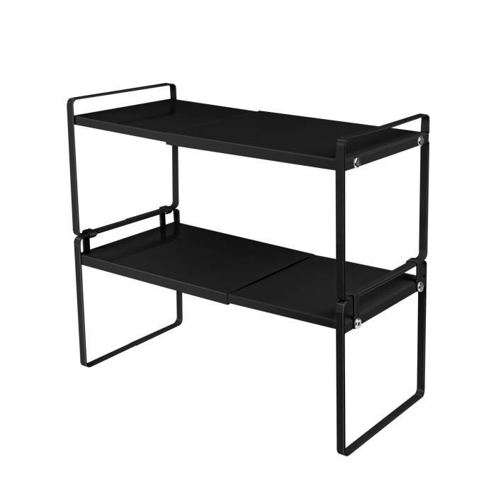 XUEXINGJIA Étagère extensible pour placard cuisine comptoir - Cuisine double étagère rétractable - MEUBLE ETAGERE