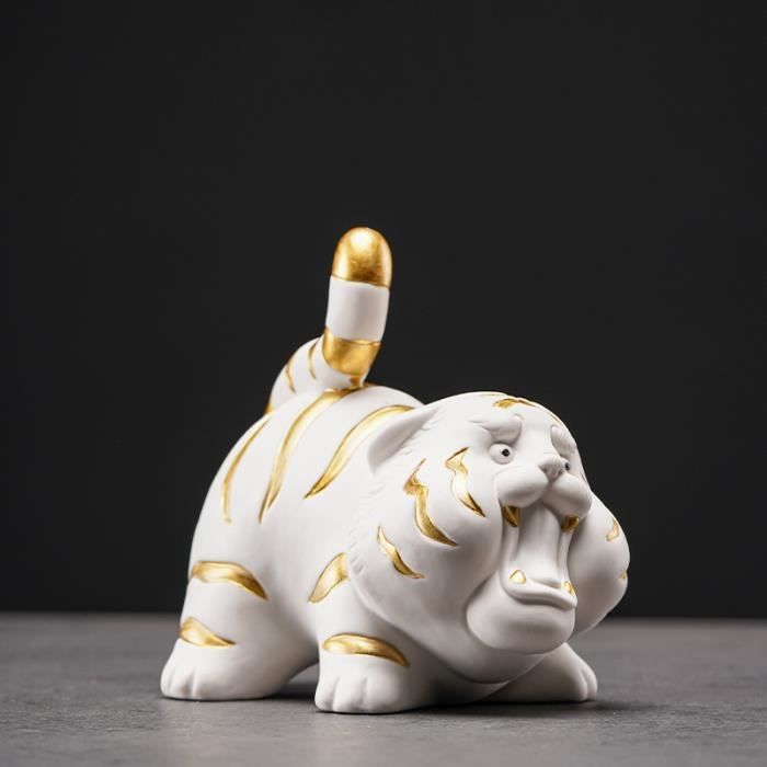 Tigre En Céramique, Design Italien, Fait Main, Neuf