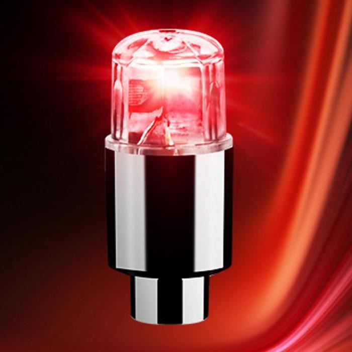 Lot De 2 Bouchons De Valve LED Rechargeables USB-C - Activation Par Vibration, étanches, Pour Voiture, Vélo, Moto - 8
