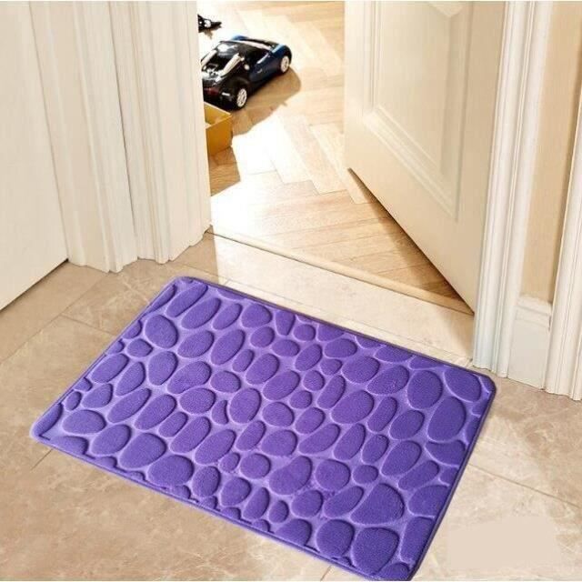 Tapis Salle De Bain Avocat - 50x80cm - Antidérapant, Super Absorbant - Microfibre Lavable - Déco Fun