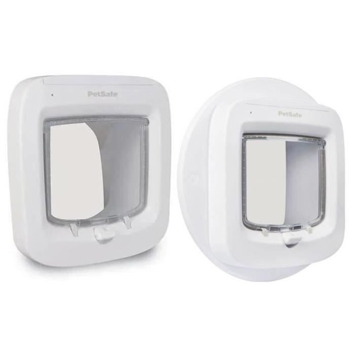 PetSafe Chatière à puce électronique PPA19 16145 chatière à piles verrouillage à 4 Positions 22 x 23.9 cm Installation Facile - vue 3
