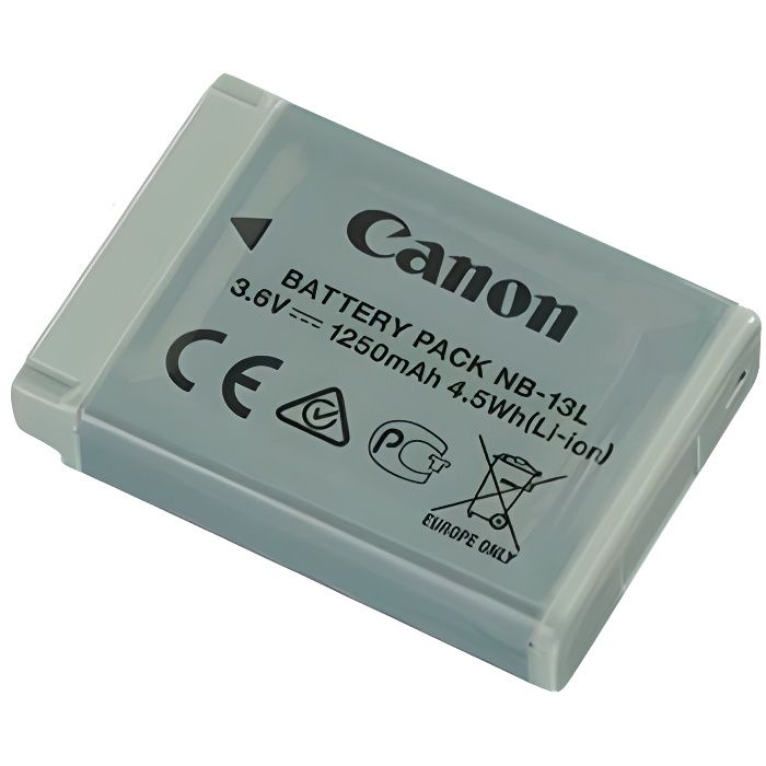 CANON NB-13L Batterie PowerShot SX720 HS, G9X, G7X, G7X Mark II, G5X