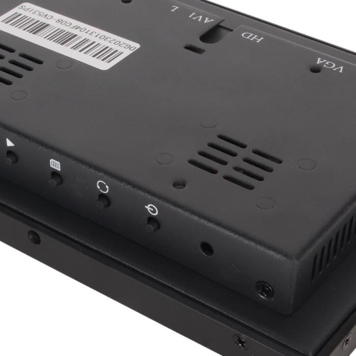 Écran Tactile Capacitif 7 Pouces – Résolution 1024x600 – Connectique Pour Carte De Développement (Raspberry Pi, Etc.) – Métal – Pour Projet DIY, Affichage Secondaire