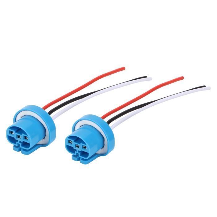 Connecteurs Phare VW Audi - Lot De 2 Prises 2 Broches 1J0973722 - Facile à Installer
