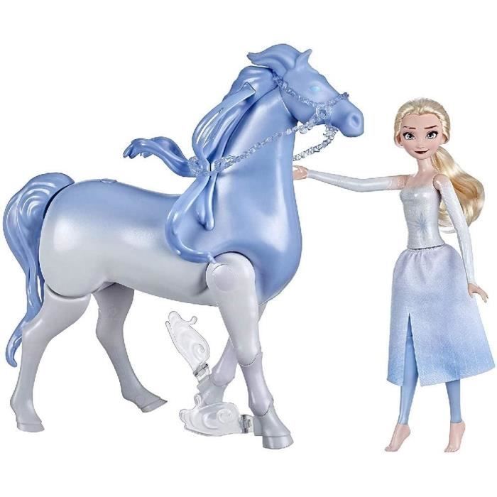 Poup?�e princesse Disney Elsa 30 cm et Son Cheval Nokk interactif 23cm - Cdiscount Jeux - Jouets
