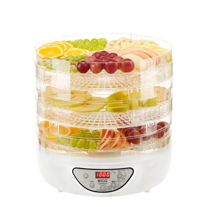 ECG SO 570 - Déshydrateur de fruits - 5 niveaux - écran LED - minuterie