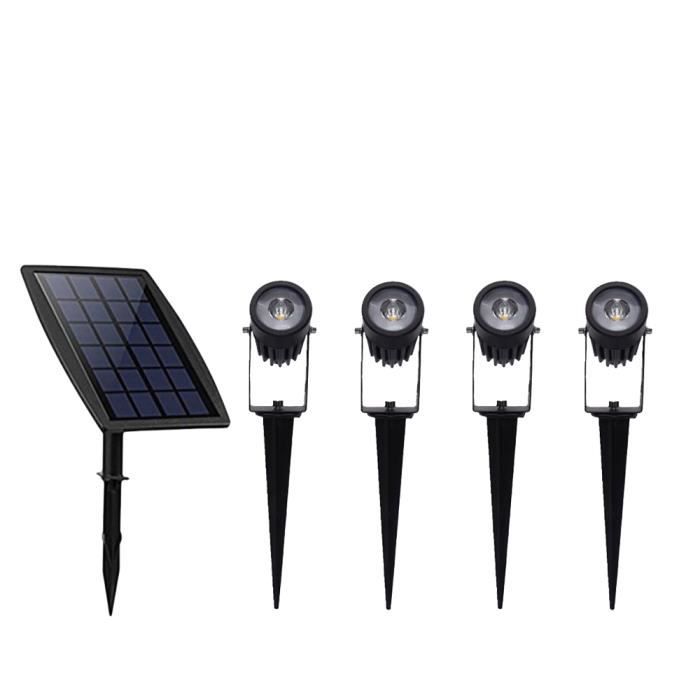 Projecteurs solaires EZIlight® Solar multi spot - EZILIGHT - Détecteur de mouvements 54 Leds - Waterproof - Noir
