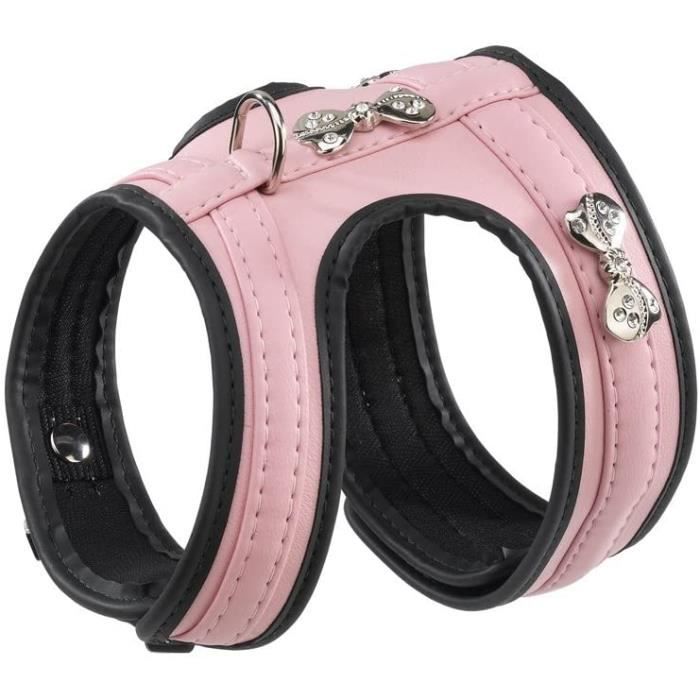 Comparer les prix de Harnais - FERPLAST - Joy P L - Rose et Noir - Taille Moyen - Pour Chien