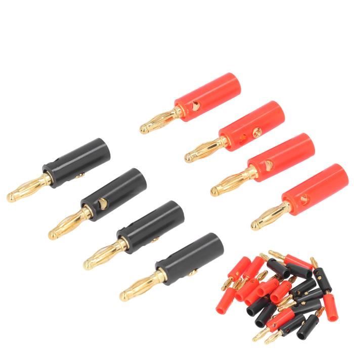 10 Pairs Ensemble De Bouchons Banane Fiches Bananes 4mm Connecteur