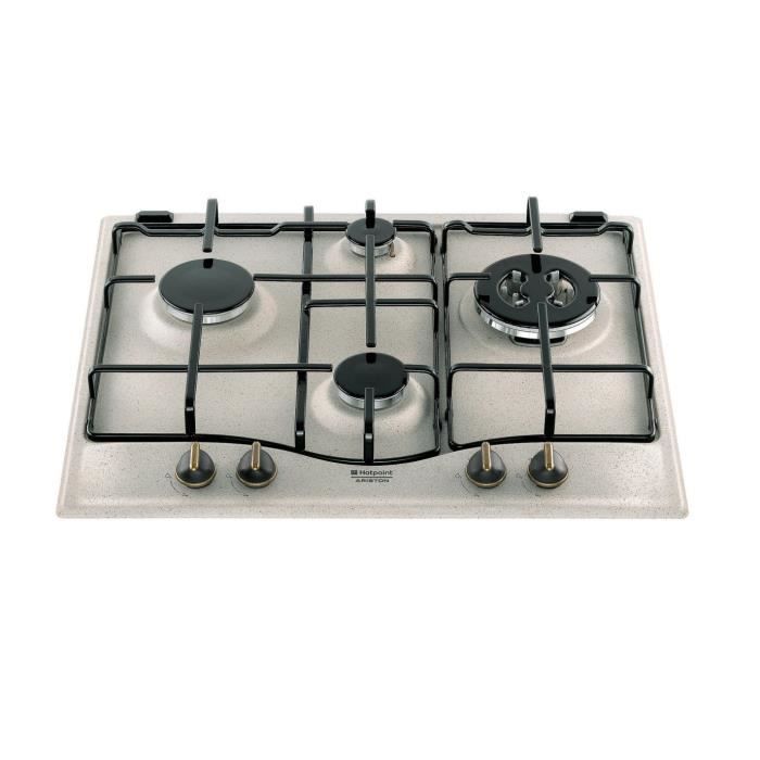 Cuisinière à gaz Hotpoint PC 640 T AV R HA émaillée avoine 4 brûleurs