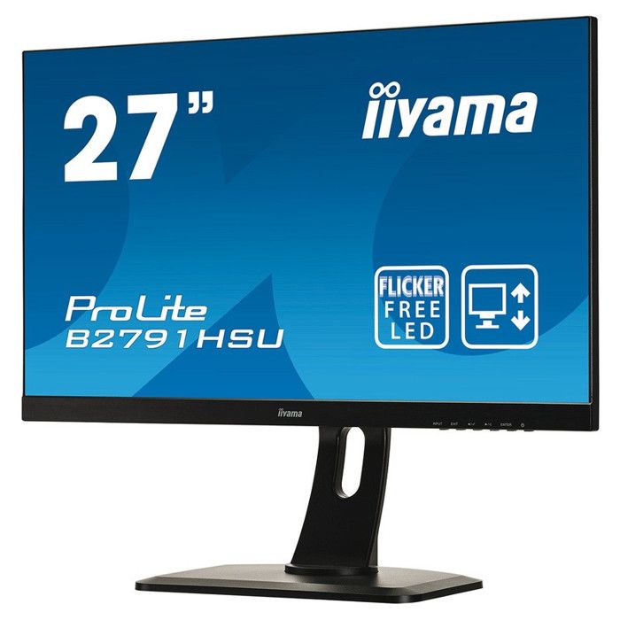 IIYAMA ECRAN 27 169 1920 x 1080 TEMPS DE REPONSE 1MS LUMINOSITE 300CDM² LED ROTATIF PIVOTANT INCLINABLE REGLABLE EN HAUTEUR Très bon état - vue 3