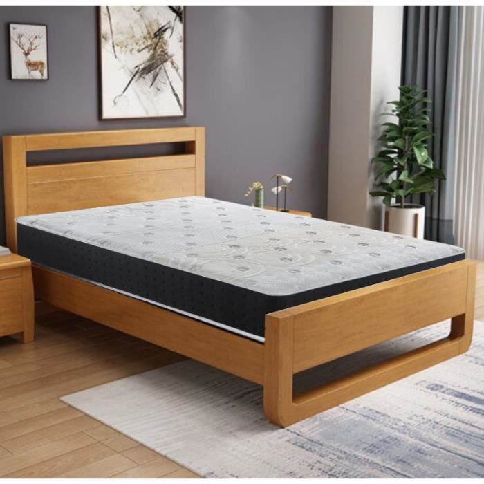 Matelas mémoire de forme 90x200 - IZTOSS - Memo - 8 zones de confort - épaisseur 20cm