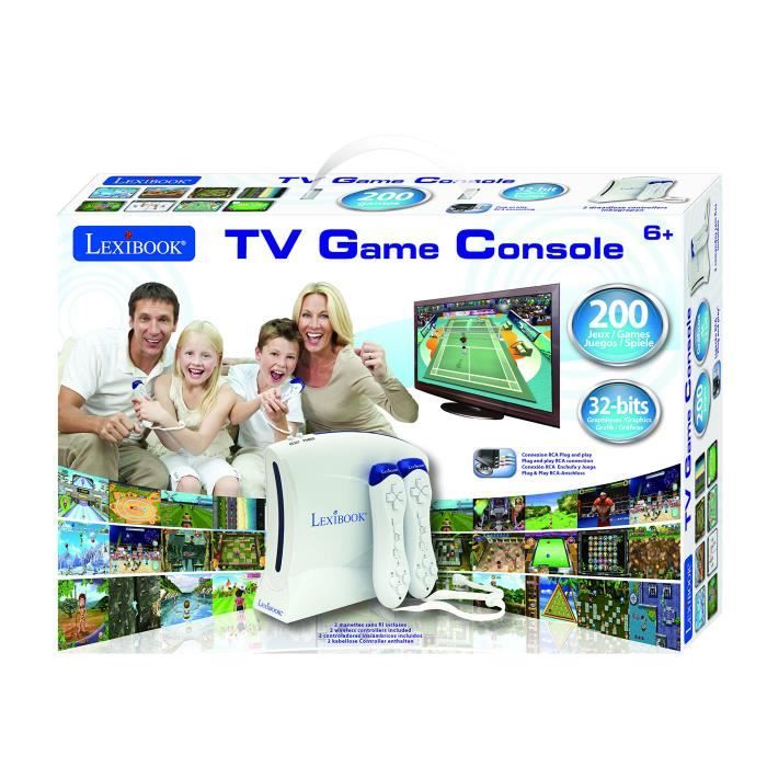 LEXIBOOK JG7420 Console TV 200 Jeux Cdiscount Jeux vidéo