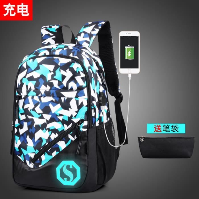 Sac à Dos, hommes et femmes 3 en 1 Sac à Dos Ado sac Université lycée Scolair bag Nylon backpack