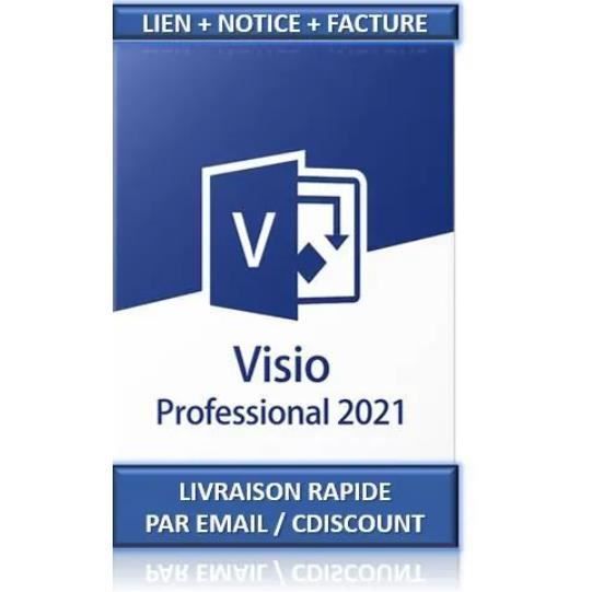 Logiciel – Microsoft – Visio 2021 Professionnel – 1 PC – Téléchargement – Activation Internet
