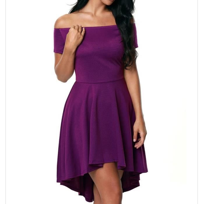 MAX and CLEO Robe Violet Foncé Courte Robe Taille 12 