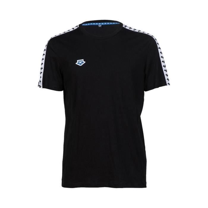 T-shirt de natation ARENA - Team - Homme - Noir - Manches courtes - Respirant T-shirt de natation ARENA - Team - Homme - Noir - Manches courtes - Respirant