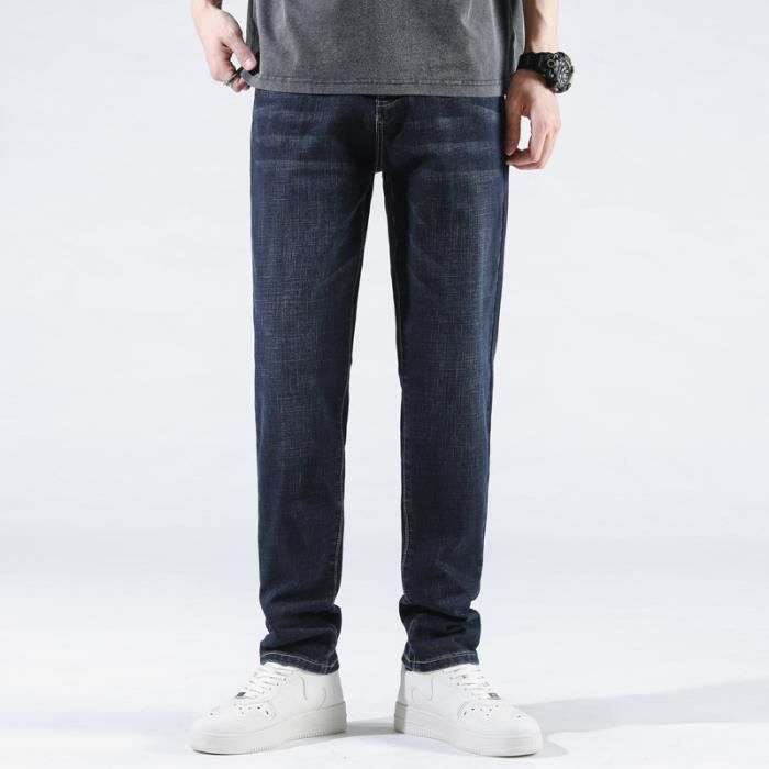 DESIGN - Jean slim stretch - Bleu délavé foncé