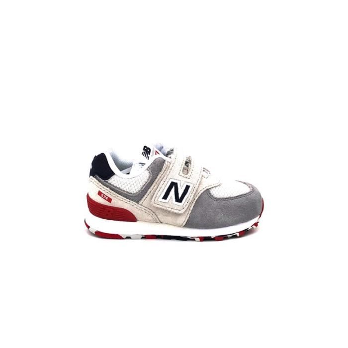 NEW BALANCE SNEAKERS 574 GRIGIO BIANCO BLU ROSSO IV574UJD (27.5 - Cdiscount Chaussures