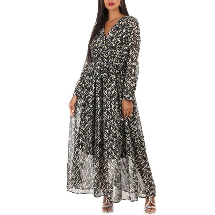 robe longue panthere