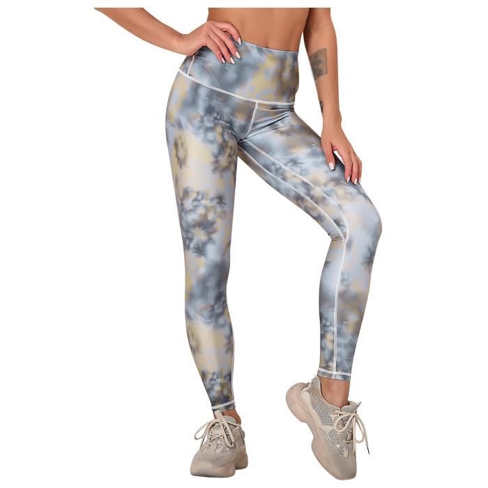 Bowake Pantalons de Survêtement pour Femmes Taille Haute Dégradé Bas Resserré Joggers Pantalons Décontractés Amples pour l'Entraînement