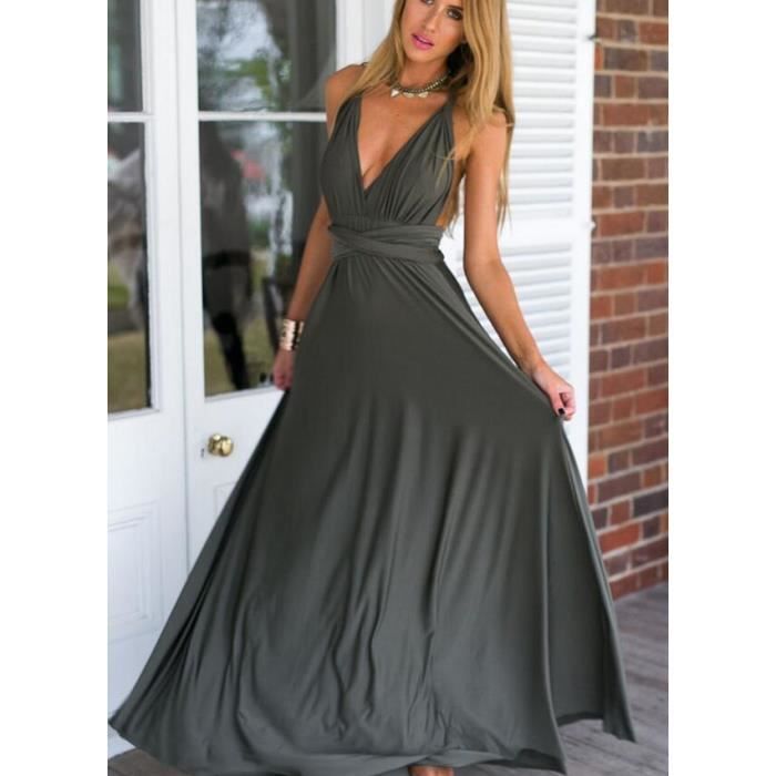 Robe gris foncé outlet