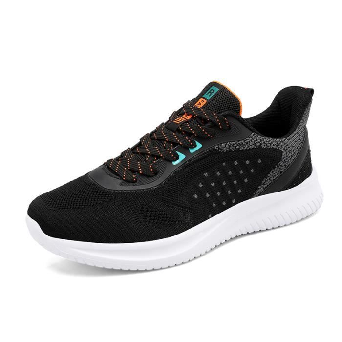 Basket Homme Baskets Classiques Confort Mode Homme Orange noir