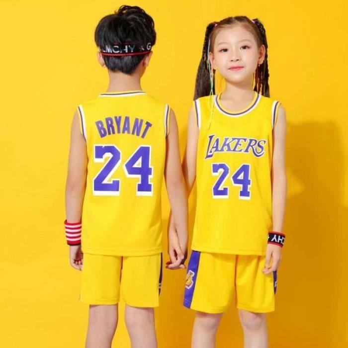 Ensemble de vêtements de basket-ball - Maillot de basket-ball pour enfants  24 Maillot et short de basket-ball- Dark yellow Enfants - Cdiscount Sport