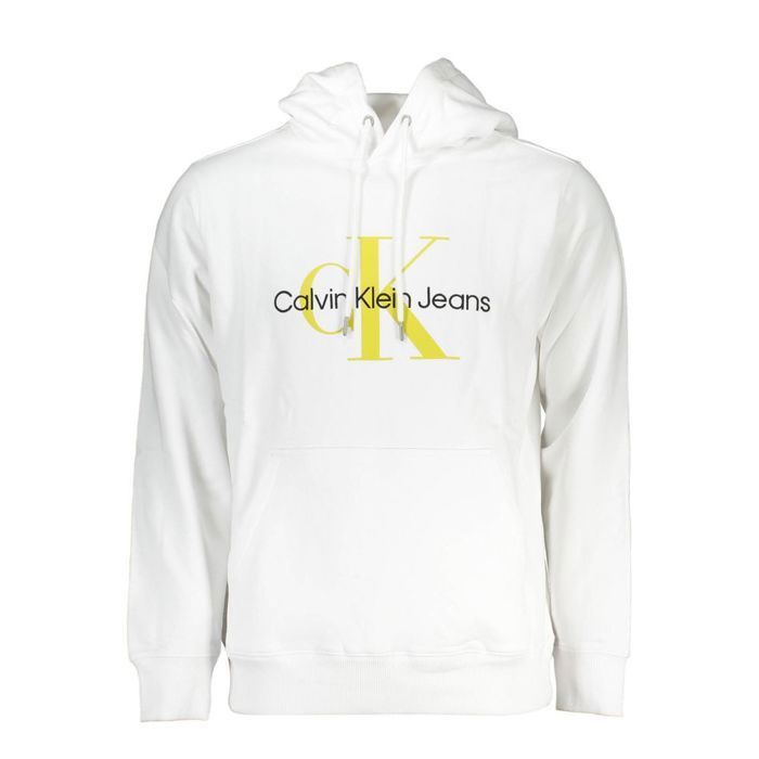 Sweat Calvin Klein Seasonal Blanc pour Homme Blanc Cdiscount