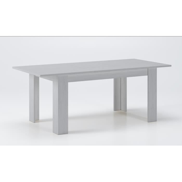table à manger, table de salon rectangulaire extensible coloris pin andersen - longueur 150-197 x profondeur 90 x hauteur 75 cm