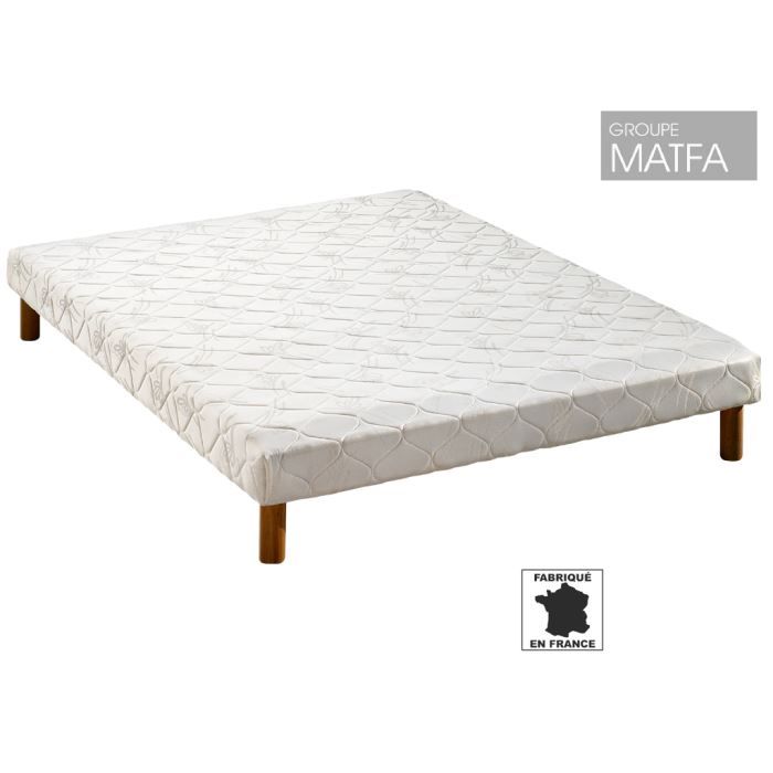 Sommier tapissier 14 lattes recouvertes 120 x 190 + jeu de 4 pieds offerts Sommier tapissier 14 lattes recouvertes 120 x 190 + jeu de 4 pieds offerts