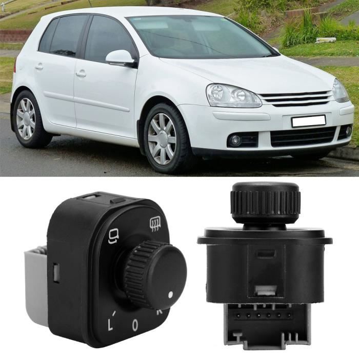 Bouton Réglage Rétroviseur Latéral - Compatible 2010-2019 - Référence 6R1959565F - Noir - Neuf D'Usine