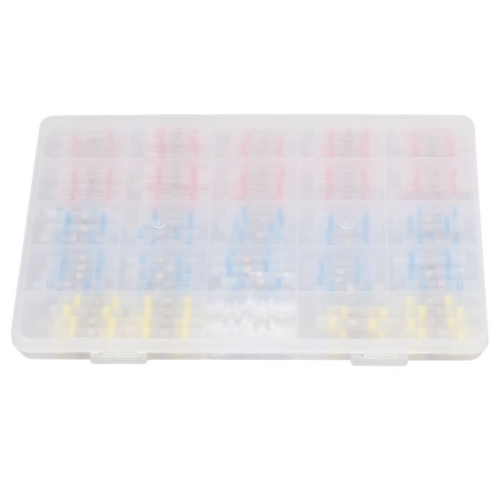 Kit 220 Pièces De Cosses Serties – Assortiment D'embouts Thermorétractables Pour Câbles électriques
